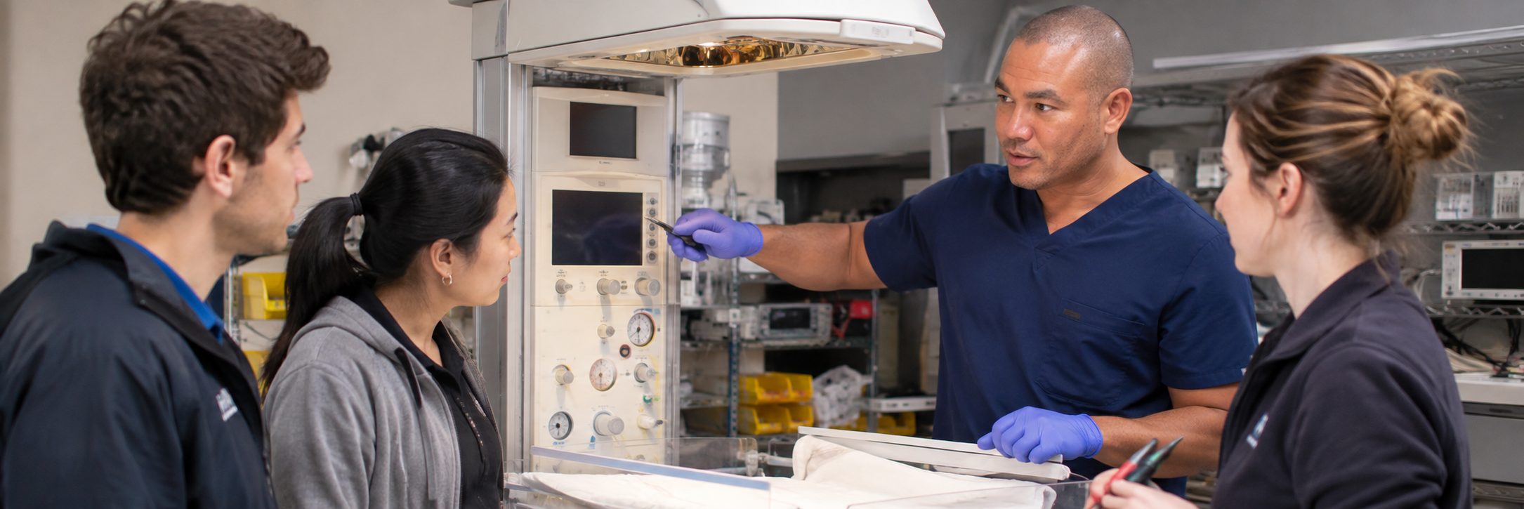 Mammography and medical imaging equipment service | BiomedRx HTM services Medical imaging equipment service on a mammography system with test instrumentation